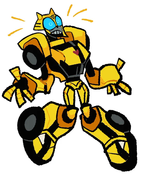 An off the cuff tfa bumblebee and a g1 starscream 