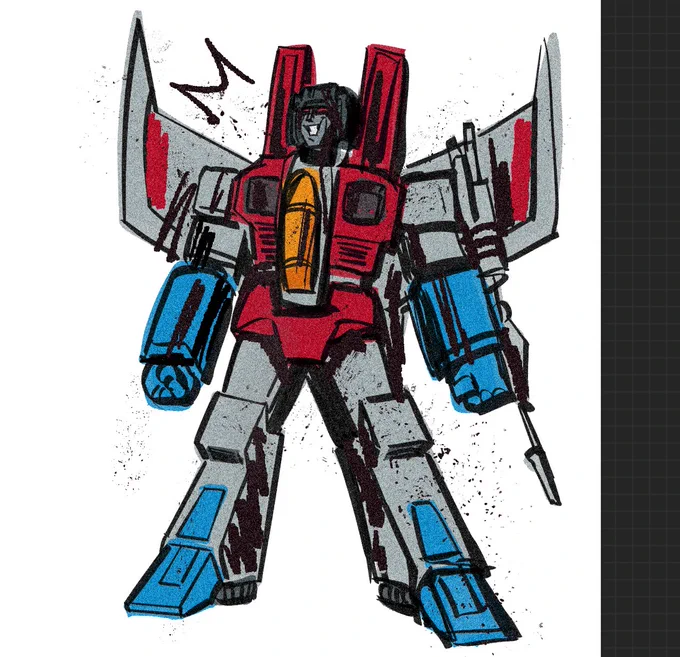 An off the cuff tfa bumblebee and a g1 starscream 