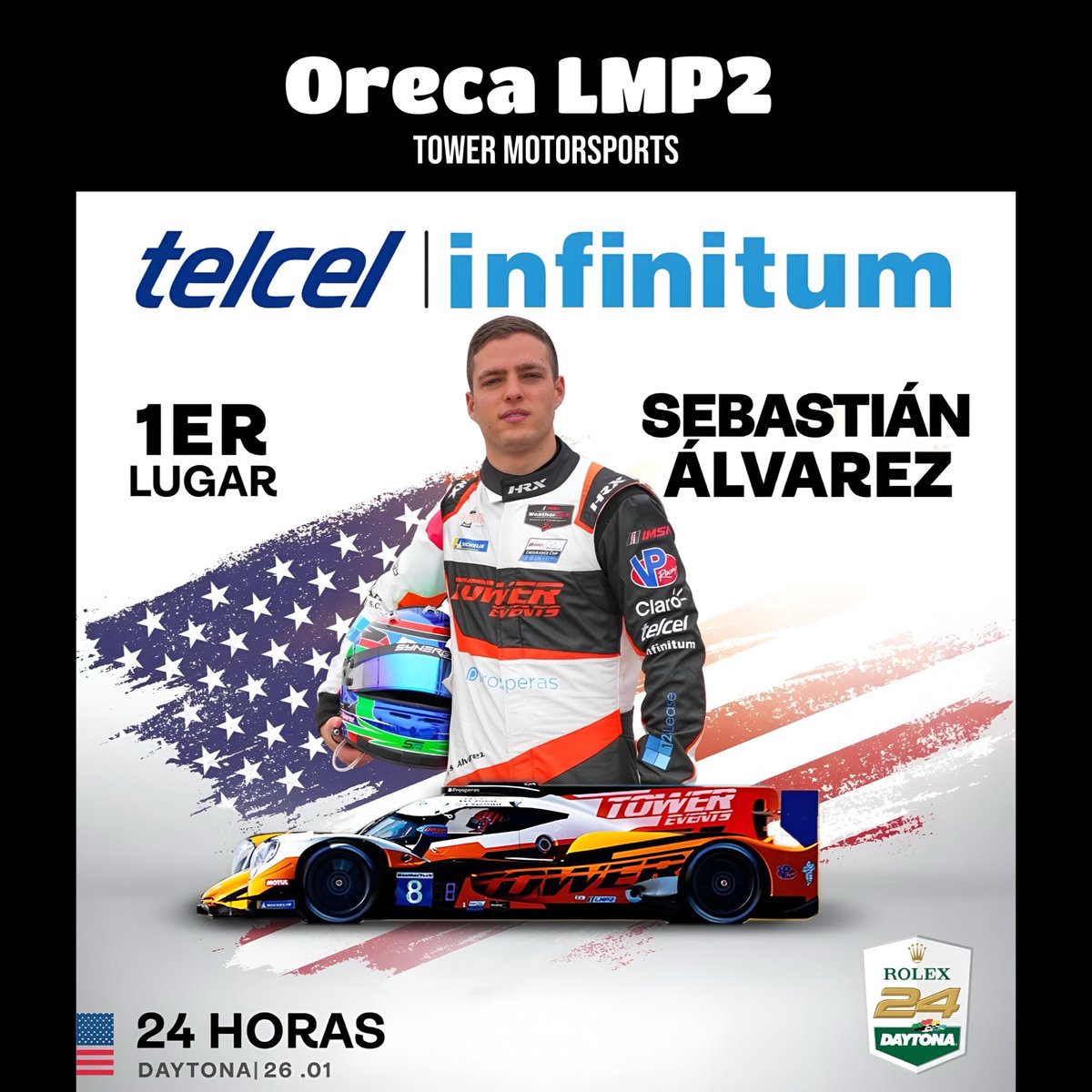 SignalGroup's tweet photo. 🏁🚩🇲🇽 Sebastián Álvarez ha hecho historia al ganar las 24 Horas de Daytona en la categoría LMP2
https://t.co/h9nZsujxbf 👊👏👏👏 👏👏👏🏁🇲🇽💪🇲🇽
Bravo @DAYTONA @Oreca
#imsa #lmp2 #oreca #daytona #rolex24 #racing #motorsport #onlyendurance #lemans #lemans24 #sebastianalvarez https://t.co/XflsHiZDl0
