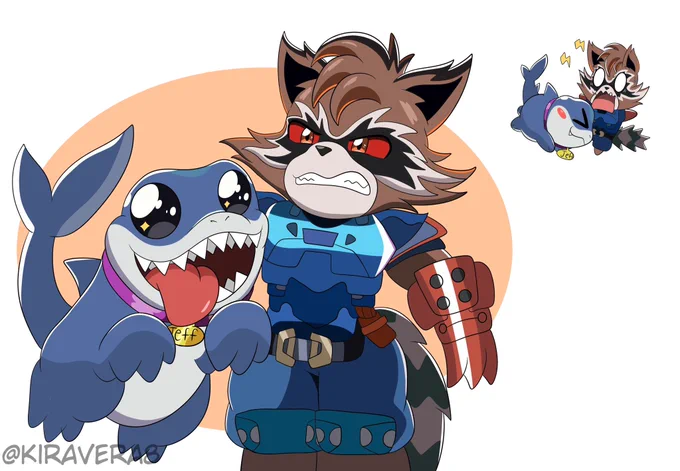 shark!! raccoon!! #MarvelRivals 