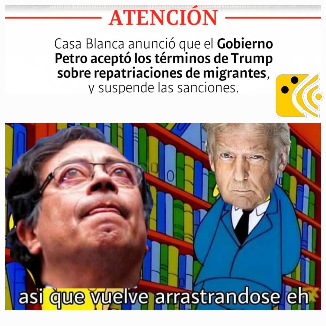 EurekaReaper's tweet photo. @JaviGuacaneme Otro petristas sin dignidad que quiere justificar que Petro se arrodillo a los gringos después de tanto show... https://t.co/Y2IrtQbrf4