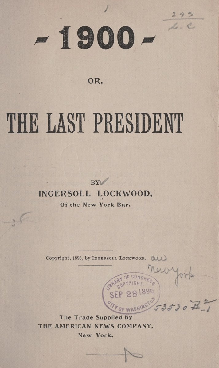 alx's tweet image. Just wait until you go down the “Baron Trump” &amp;amp; “Last President” books rabbit hole🤣