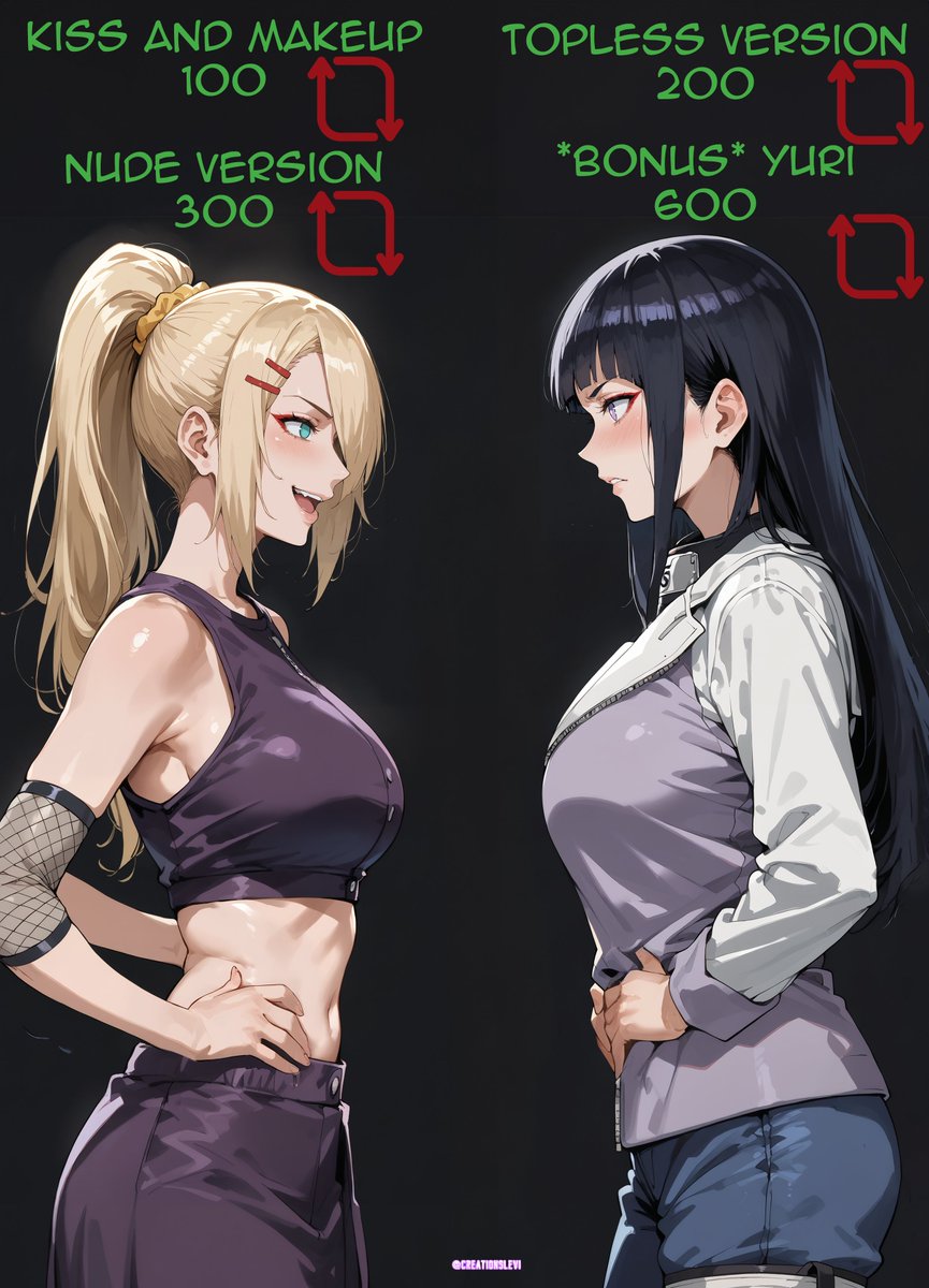 CreationsLevi's tweet image. Oh hey we're back to arguing. It's Ino and Hinata this time. ._. Quick! Help them resolve it!