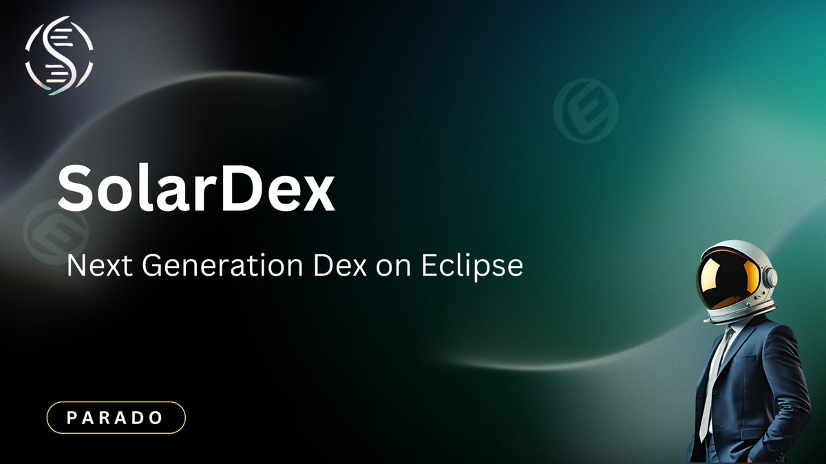 No one is talking about <a href="/solar_dex/">Solar</a> On <a href="/EclipseFND/">Eclipse</a> ecosystem, let's deep dive:-

Solar Dex is a decentralized exchange (DEX) built on the Eclipse Foundation's blockchain network, known as EclipseFND. Here's some context based on Dex-- 

Token Listing: Solar Dex's native token,