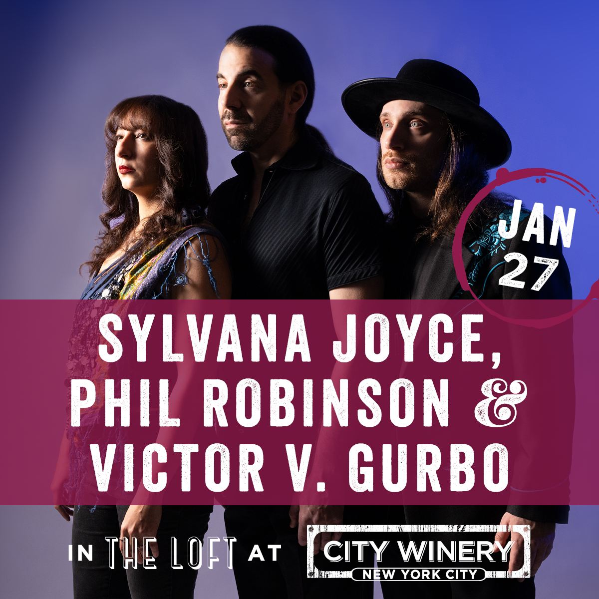 Phil Robinson (@philrobinsonnyc) on Twitter photo TICKETS ON SALE NOW!! 🔥🔥
Mon 1/27 - The Loft at City Winery NYC
Sylvana Joyce + Phil Robinson + Victor V. Gurbo
citywinery.com/new-york-city/…
#NewShowAlert <a href="/sylvana_joyce_/">Sylvana Joyce</a> <a href="/PhilRobinsonNYC/">Phil Robinson</a> <a href="/VictorVGurbo/">Victor V. Gurbo</a> <a href="/CityWineryNYC/">City Winery</a> <a href="/RoomfulOfSky/">Roomful of Sky Music</a> TICKETS ON SALE NOW!! 🔥🔥
Mon 1/27 - The Loft at City Winery NYC
Sylvana Joyce + Phil Robinson + Victor V. Gurbo
citywinery.com/new-york-city/…
#NewShowAlert <a href="/sylvana_joyce_/">Sylvana Joyce</a> <a href="/PhilRobinsonNYC/">Phil Robinson</a> <a href="/VictorVGurbo/">Victor V. Gurbo</a> <a href="/CityWineryNYC/">City Winery</a> <a href="/RoomfulOfSky/">Roomful of Sky Music</a>