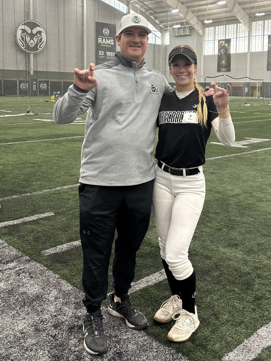 MaliaWhitehouse's tweet photo. βThank you, Colorado State Softball, for an incredible camp this weekend! Your coaching, energy, and support were amazing. Grateful for the opportunity to learn and grow. π #RamsSoftball #Gratefulβ
@Coach_Fisher
@bbogner14
@CSUSoftball
@FCBrashear
@NCSACoachDaily
@Danielle138252