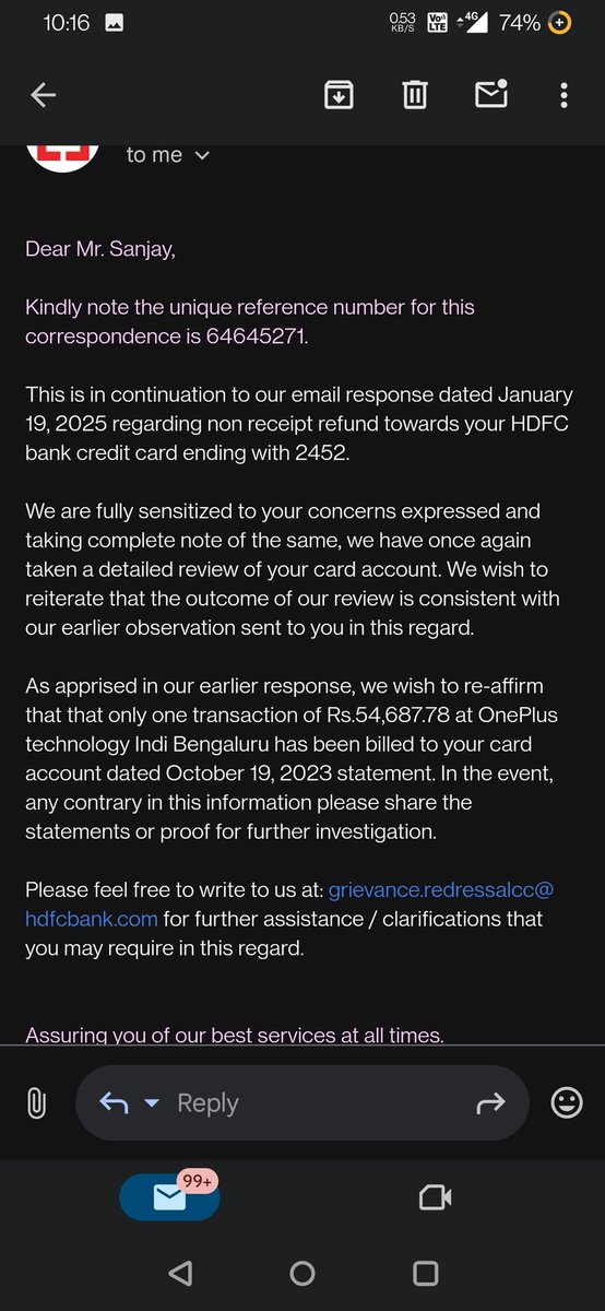 Dr.SilverBoi (@pavan96150278) on Twitter photo When <a href="/OnePlus_IN/">OnePlus India</a> <a href="/OnePlus_Support/">OnePlus Support</a> marketing team ghosts after winning the contest.
Same goes with their refund which is pending from a year
#Ghosted #OnePlus13 #oneplus <a href="/oneplus/">OnePlus</a> <a href="/onepluscareIN/">OnePlus Support India</a> <a href="/OnePlusSecurity/">OnePlus Security</a> When <a href="/OnePlus_IN/">OnePlus India</a> <a href="/OnePlus_Support/">OnePlus Support</a> marketing team ghosts after winning the contest.
Same goes with their refund which is pending from a year
#Ghosted #OnePlus13 #oneplus <a href="/oneplus/">OnePlus</a> <a href="/onepluscareIN/">OnePlus Support India</a> <a href="/OnePlusSecurity/">OnePlus Security</a>