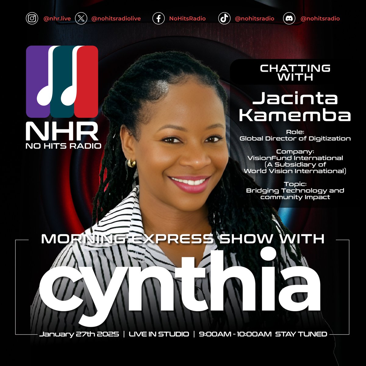 Join us this morning on Space from 9 am, as we interview Jacinta Kamemba, Global Director of Digitization at Vision Fund International.

#interview #techafrica