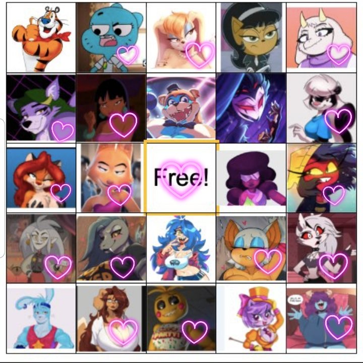 Got a bingo board from a very good boy who wanted me to fill it out.
Definitely got some hotties here I'm down bad for.