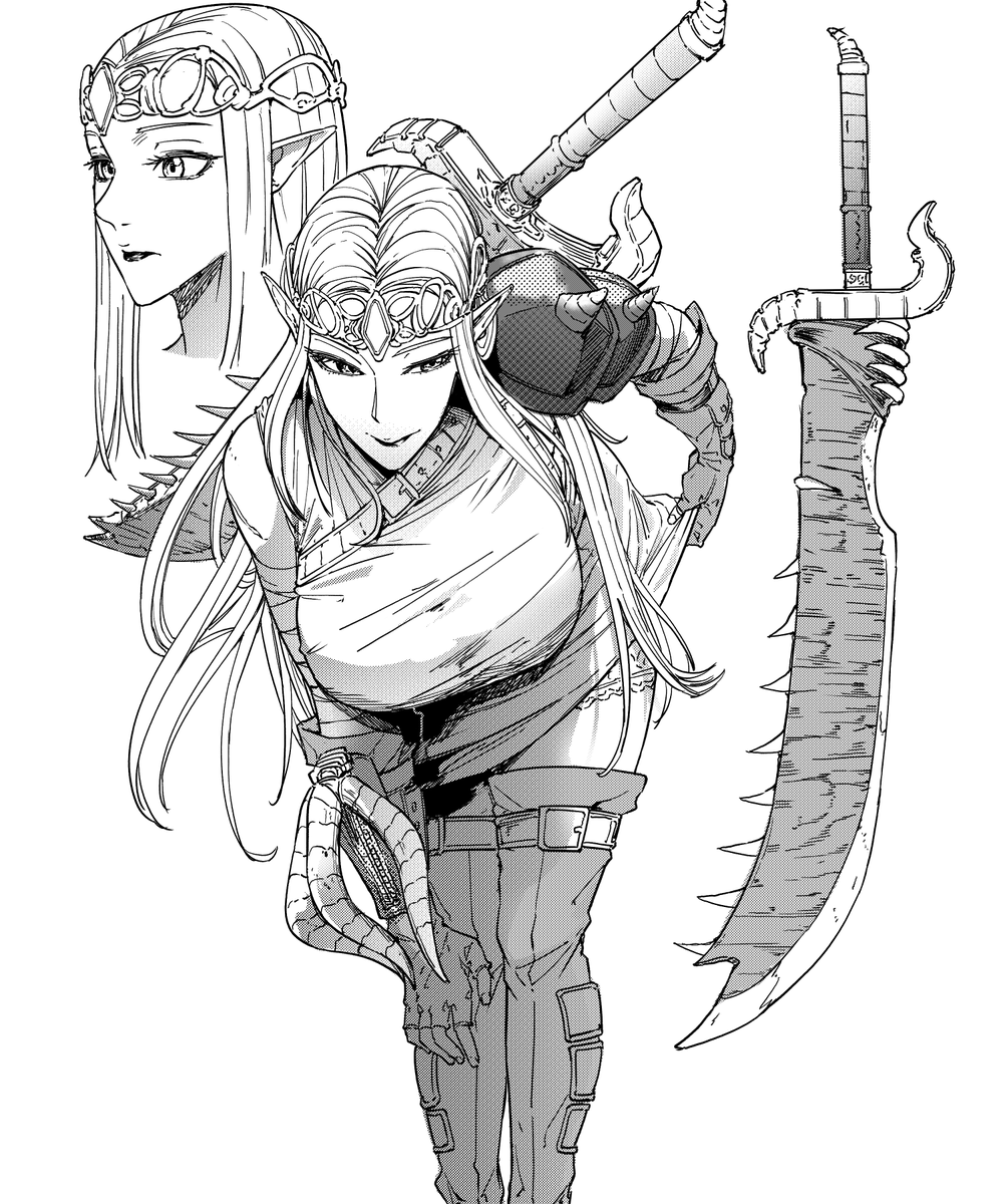 Great Sword Elf. I am opening Commission again! Feel free to dm me or direct to my kofi or vgen, link on my bio.

#manga #anime #illustration #art #artist #comms