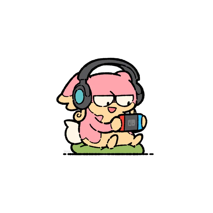 Pokemon ko-fi commisison.Gamer Audino. 