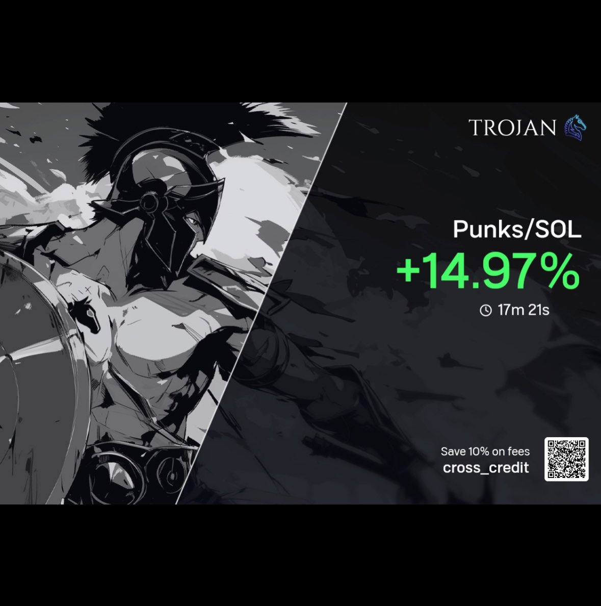 cross_credit's tweet photo. @barkmeta Been listening to you guy for a couple nights used Trojan to scalp Crytpo Punks the last few hours. Thanks 🙏🏽 https://t.co/if9t19G1Je