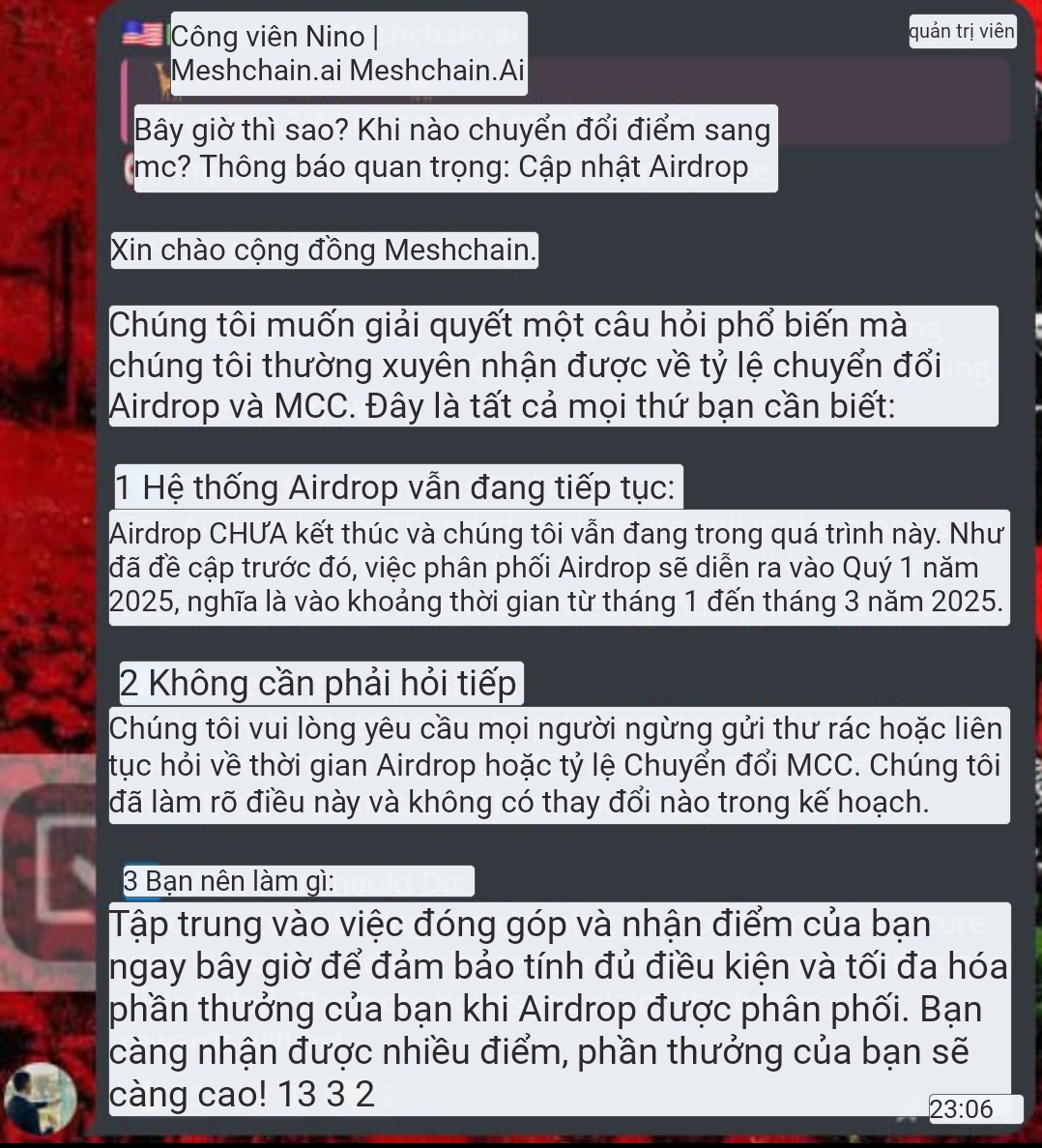 ntdland2019's tweet photo. Chỉ còn 1 Tháng để tích lũy điểm @MeshNodeAi quý giá trước khi niêm yết trên CEX.
Khai thác miễn phí sắp kết thúc (Airdrop chỉ trong 3 tháng)
Hiện Còn khoảng 1 tháng khai thác,
(đã niêm yết trên DEX giá 0.1$/MCC)
TGE và phân phối token trong quý 1.
Quý 2 niêm yết các sàn giao dịch CEX.
Ra quyết định khi người khác chần chờ!
💎Chạy trên extentions: 👇
https://t.co/ONdNrPmUDR…
💥Nhập code: THK1MUVNHPSM
💎Chạy trên Telegram:👇
https://t.co/aE19O4BBFr?…