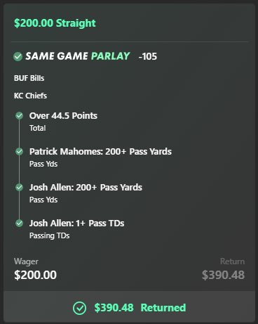 DieselBTB's tweet photo. Win Post 🚨✅ Join our free discord for daily picks, ladder challenges, and all supporting DD 🔮🔬 Link in bio ⛽️🔒#Parlay #Moneyline #PlayerProps #LadderChallenge #Football #Bills #Chiefs #Commanders #Eagles #Barkley #Goedert #Ertz #Daniels #Mahomes #Allen #FootballBetting https://t.co/c5Rb9biNdS