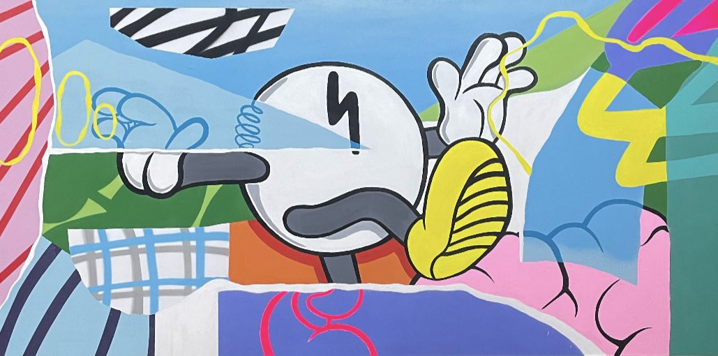 My painting “synchrony” now available <a href="/ArtradeApp/">Artrade</a> 
-
artrade.app/nft/synchrony
#artrade #atr #solana