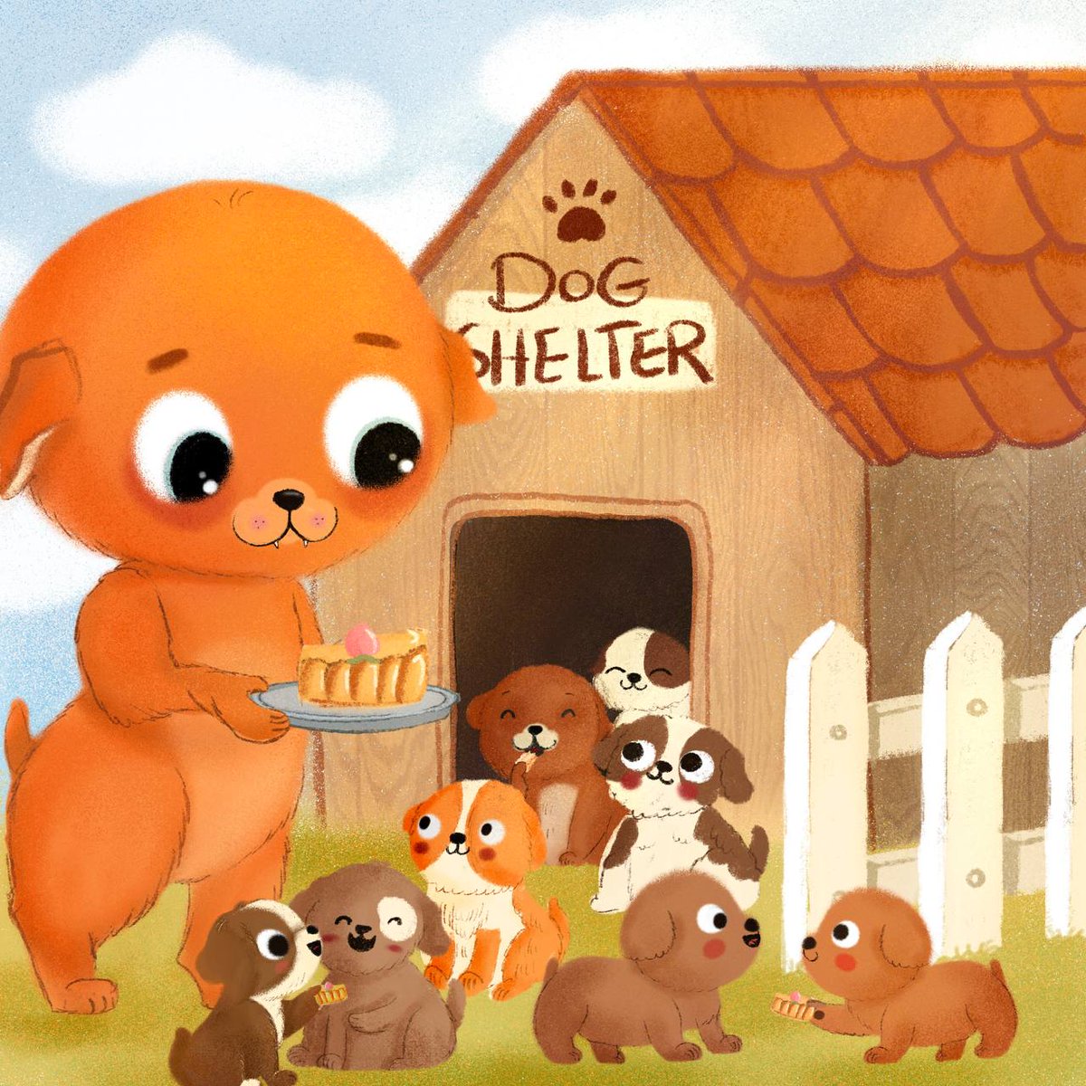 It's that wonderful time to treat the pups with some delicious food! 🐾