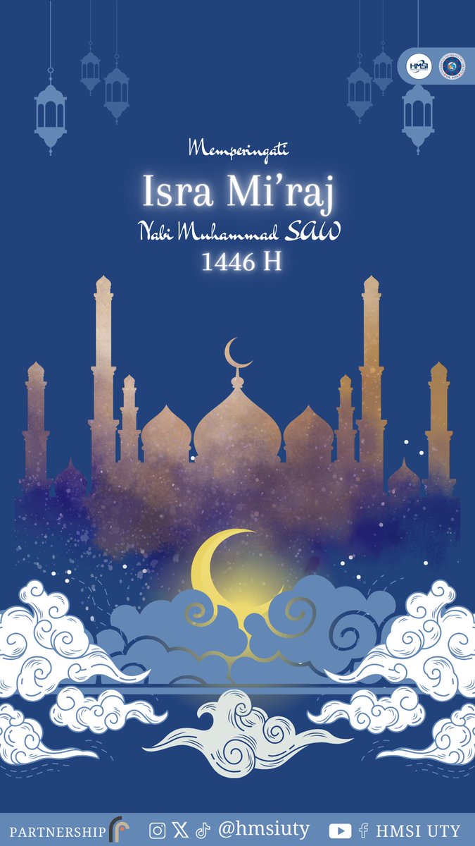 hmsiuty's tweet photo. ✨ Isra Mi'raj 1446 H ✨
Mari kita jadikan momen penuh berkah ini sebagai pengingat untuk terus meningkatkan iman dan taqwa kepada Allah SWT https://t.co/S9SBoXOckY