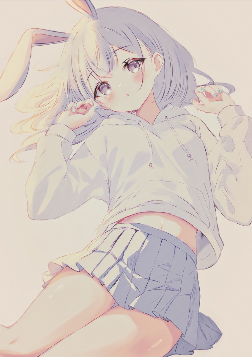 「- ̗̀ ꪔ̤  ̖́-  #このタグを見た人は黙ってうさぎをはる 」|れふぃのイラスト