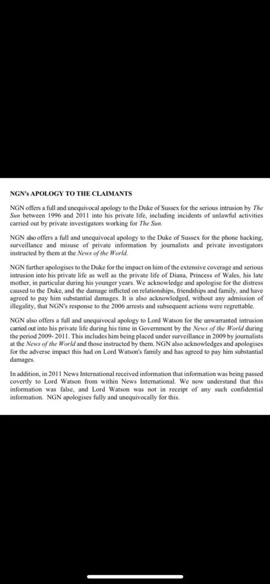 SassMay's tweet photo. @sc_campo125 @Jack_Royston That isn’t the apology they released. That is a statement they released after their apology to clarify questions. It says so at the top. You can easily find the apology online and summarized in every legit publication except the Sun (and probably Murdoch’s others). 😂 https://t.co/GkoHGVGQLv
