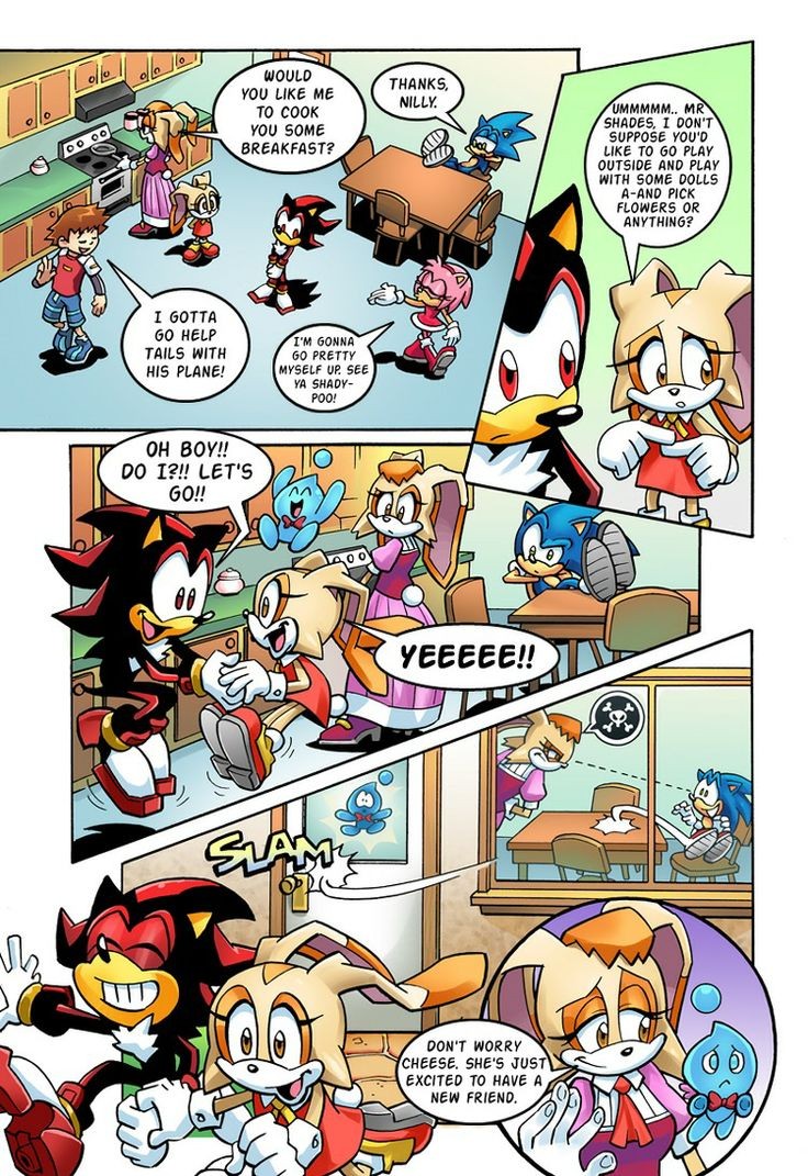syleouch's tweet photo. i really loved the idea of shadow being a big softie with cream in archie comic and the speculation of him seeing resemblance between cream &amp; maria reminded me how maria draws shadow with rabbit face in sonic 3, pretty sure they also included this reference for the movie https://t.co/Tvelko9O8w