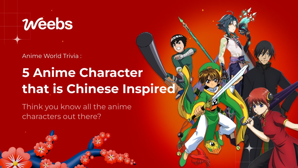 Chinese New Year is a time to honor tradition, celebrate culture, and welcome prosperity, but did you know it also connects to some of your favorite anime &amp; game characters?

1. Kagura - Gintama
2. Syaoran Li - cardcaptor Sakura
3. Hei - Darker than Black
4. Rock Lee - Naruto
5.