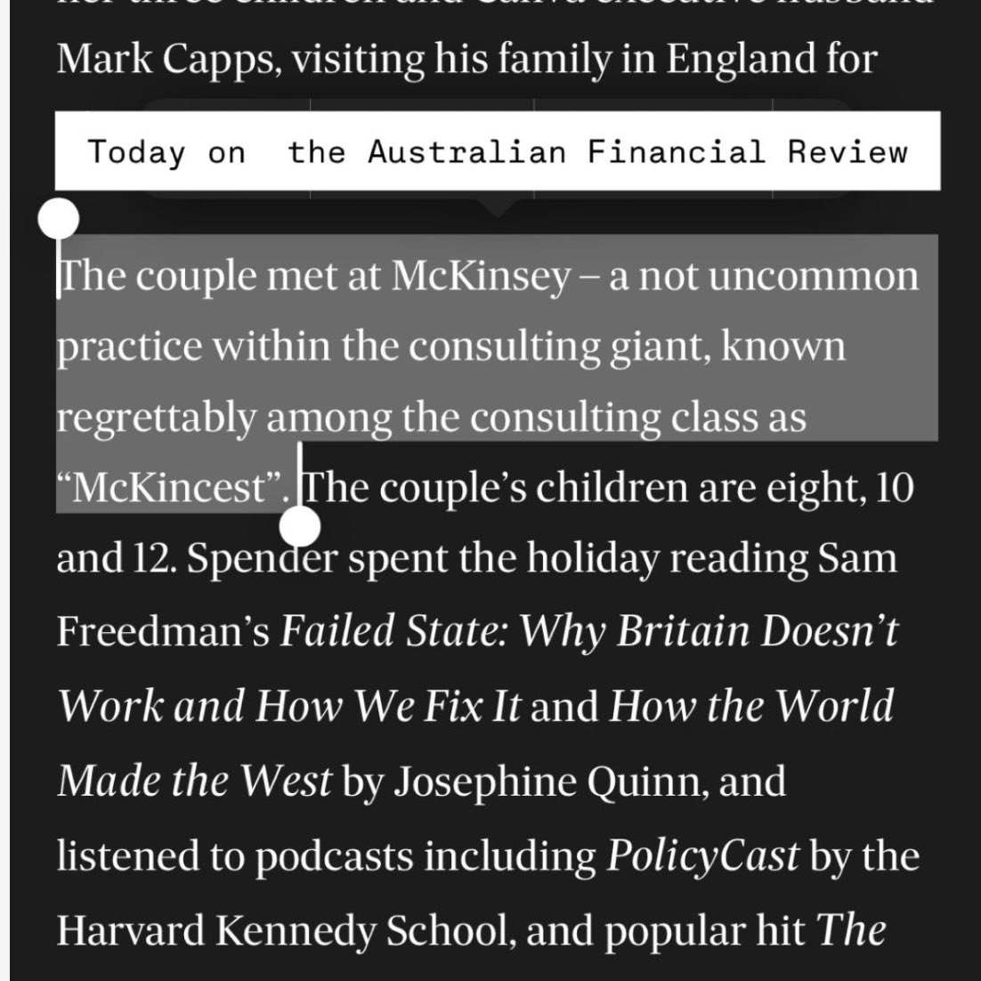 You heard it here first