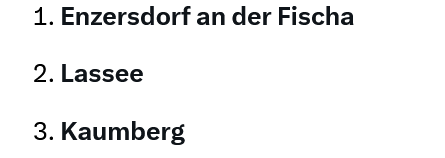 Kann ja nicht so schwierig sein, drei Gemeinden in Niederösterreich künftig aufgrund von Trottelalarm zu meiden.😜