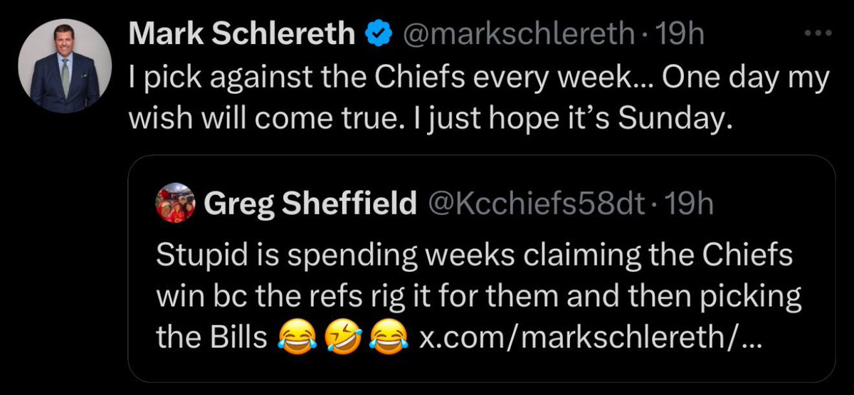 Hans_Ohlow's tweet image. Hey @markschlereth , wanna have some cheese to whine? 😁

#BuffvsKC #NFL #Playoffs 
#AFCChampionship #AFCChampionshipGame 
#Chiefs #ChiefsKingdom