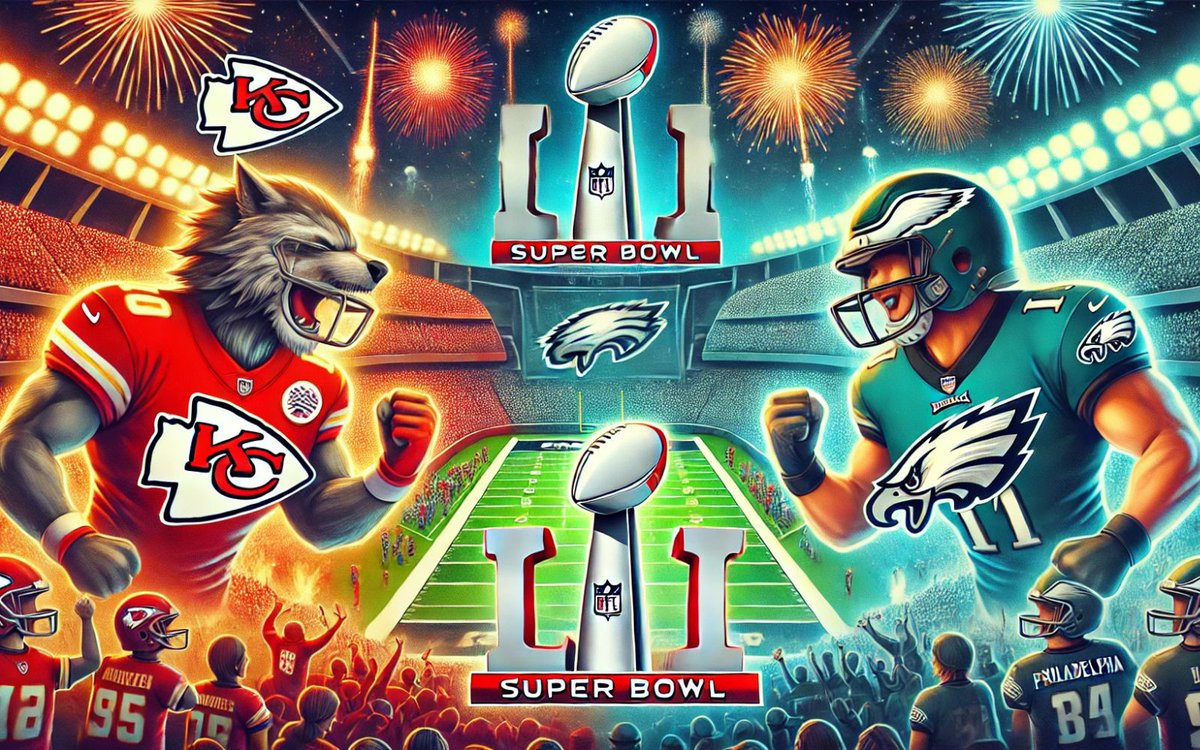 thetechiepie's tweet photo. Kansas City Chiefs, Philadelphia Eagles advance to the Super Bowl
An energetic illustration capturing the Kansas City Chiefs and Philadelphia Eagles advancing to the Super Bowl.
#kansascitychiefs #philadelphiaeagles #superbowllix #chiefsvseagles #nflplayoffs #superbowl2025 https://t.co/hMeJuKBnwW