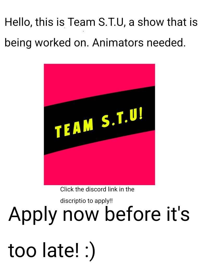 Myn_tgt's tweet image. Apply now! #show #applynow #Animatorsneeded
