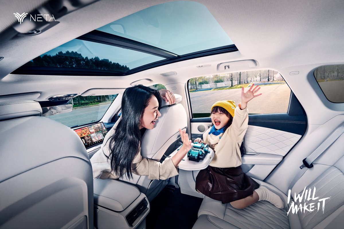 netaautoglobal's tweet image. Neta L offers spacious comfort, perfect for family adventures with room for every family member.
#NetaAuto #NetaL #WowNeta