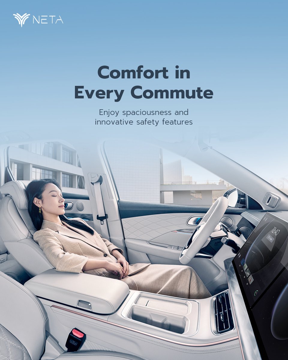 netaautoglobal's tweet image. Neta L focuses on a spacious cabin and innovative safety features, ensuring comfort and peace of mind on every urban daily commute.
#NetaAuto #NetaL #WowNeta