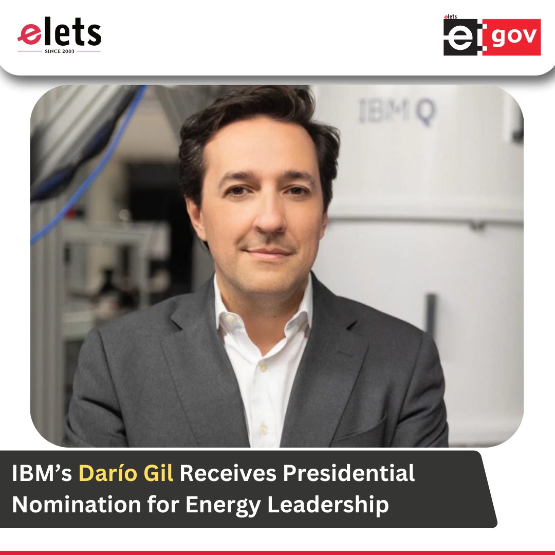 egovonline's tweet image. President Donald Trump has nominated Dr. Dario Gil, Director of IBM Research, for the position of Undersecretary for Science and Innovation at the U.S. Department of Energy.

Read More :- lnkd.in/gTXde7sc

#ScienceAndInnovation #EnergyLeadership #EmergingTechnologies