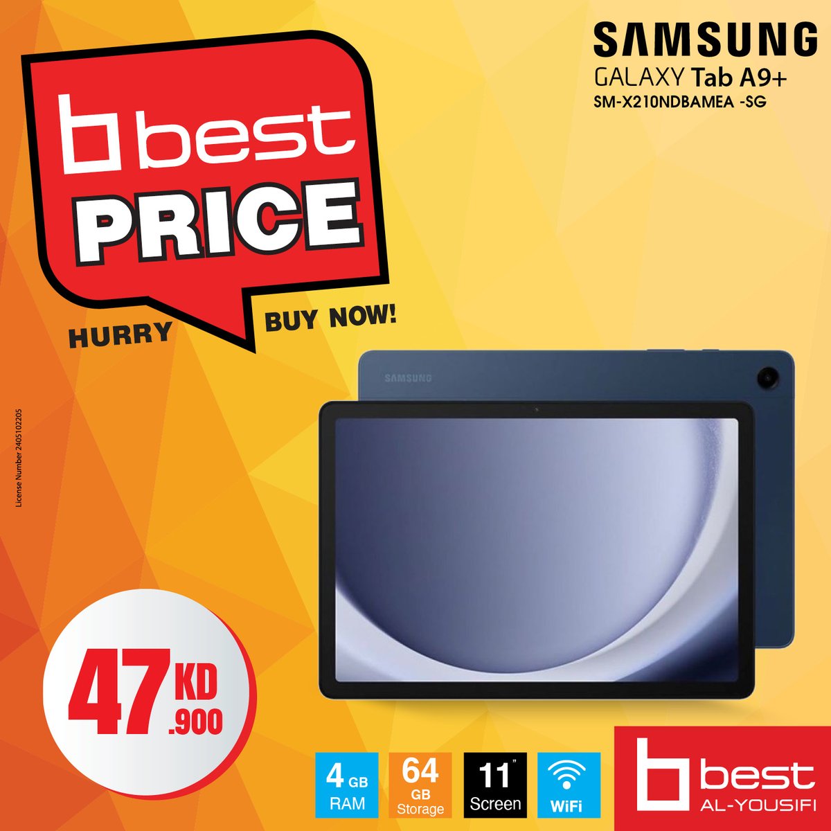 BestAlYousifi's tweet image. اكتشف القوة والأداء مع تابلت سامسونج TABA9، Tab A9، و Tab A9+. مثالية للعمل والترفيه! 📱

متوفر أونلاين وفي المعارض.

Order now: ow.ly/Achb50UNiF5

#Bestalyousifi #SamsungTab #TabletPower
