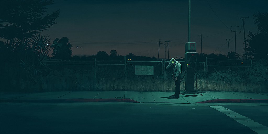 matheusneri25's tweet photo. Ontem conheci o trabalho de Simon Stålenhag e simplesmente quero aprender a ilustrar concept art agora. https://t.co/0NWKbe60QG
