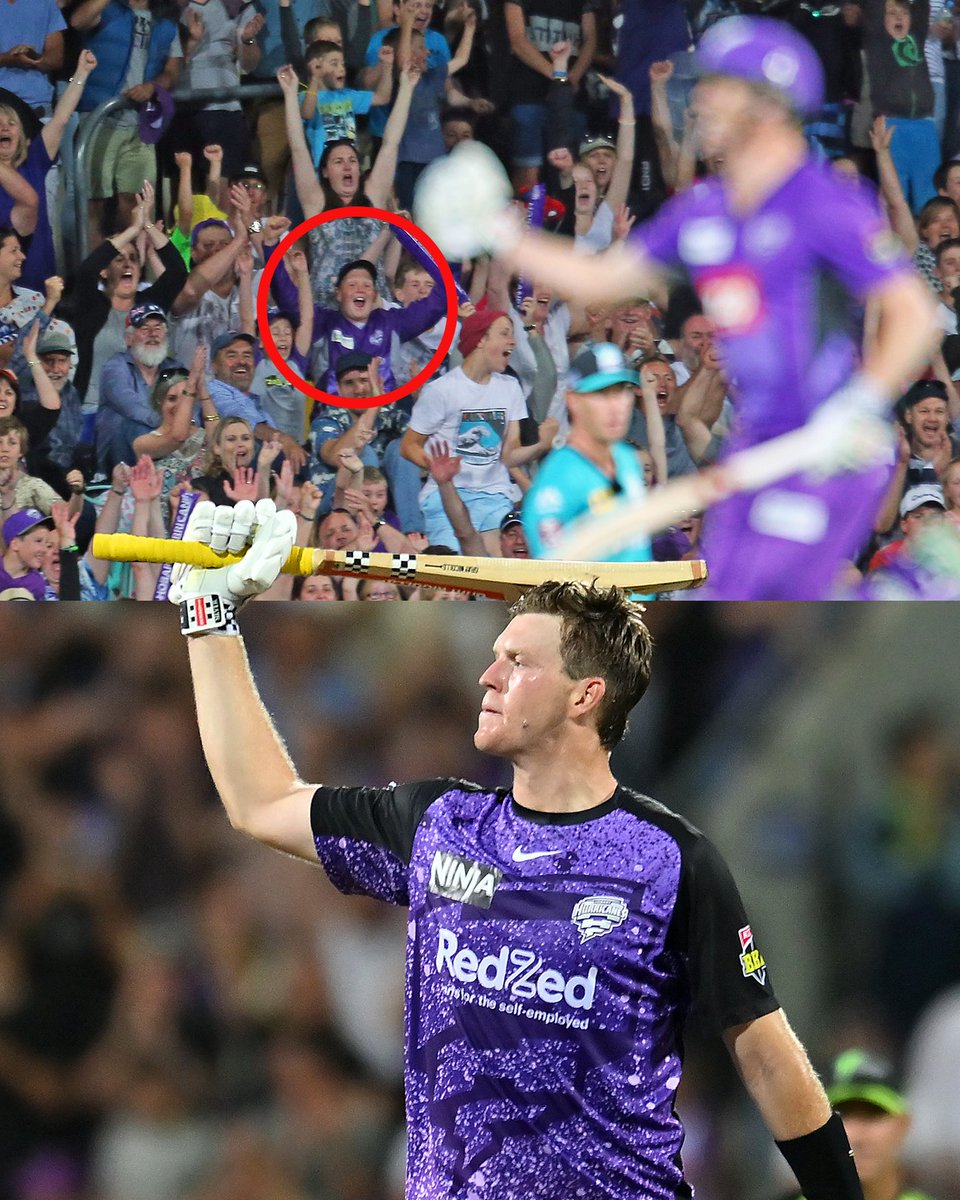 In 2015, 13-year-old Mitch Owen was a die-hard Hobart Hurricanes fan, pictured here celebrating a win against Brisbane Heat.

Ten years later, he’s scored a match-winning century in the final to secure their first BBL trophy.

Dreams do come true 🤩
