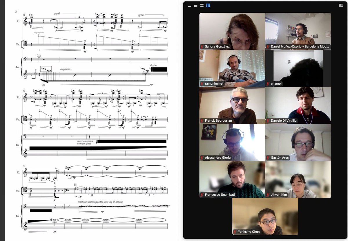 Daniel MUÑOZ-OSORIO (@dmunozosorio) on Twitter photo Un plaer poder formar part del Curs Internacional de Composició <a href="/BCN_Modern/">Barcelona Modern</a> un any més. Fa uns pocs dies va finalitzar la primera trobada d'enguany amb <a href="/f_bedrossian/">Franck Bedrossian</a> i <a href="/RamonHumet/">Ramon Humet</a>. Una oportunitat pedagògica i cultural única que es du a terme des de fa ja més d'una dècada! Un plaer poder formar part del Curs Internacional de Composició <a href="/BCN_Modern/">Barcelona Modern</a> un any més. Fa uns pocs dies va finalitzar la primera trobada d'enguany amb <a href="/f_bedrossian/">Franck Bedrossian</a> i <a href="/RamonHumet/">Ramon Humet</a>. Una oportunitat pedagògica i cultural única que es du a terme des de fa ja més d'una dècada!