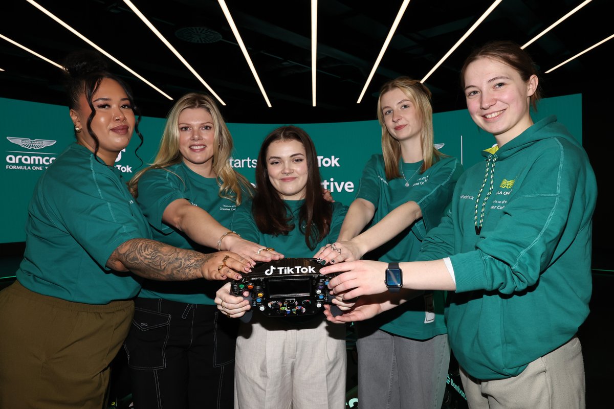 Aston Martin Aramco announces five winners of their TikTok Creator Collective talent search 🤳

The women will collaborate with the team to grow their content, telling the story of the 2025 #F1 season.

📸: Aston Martin Aramco Formula One® Team 

#WomenInMotorsport