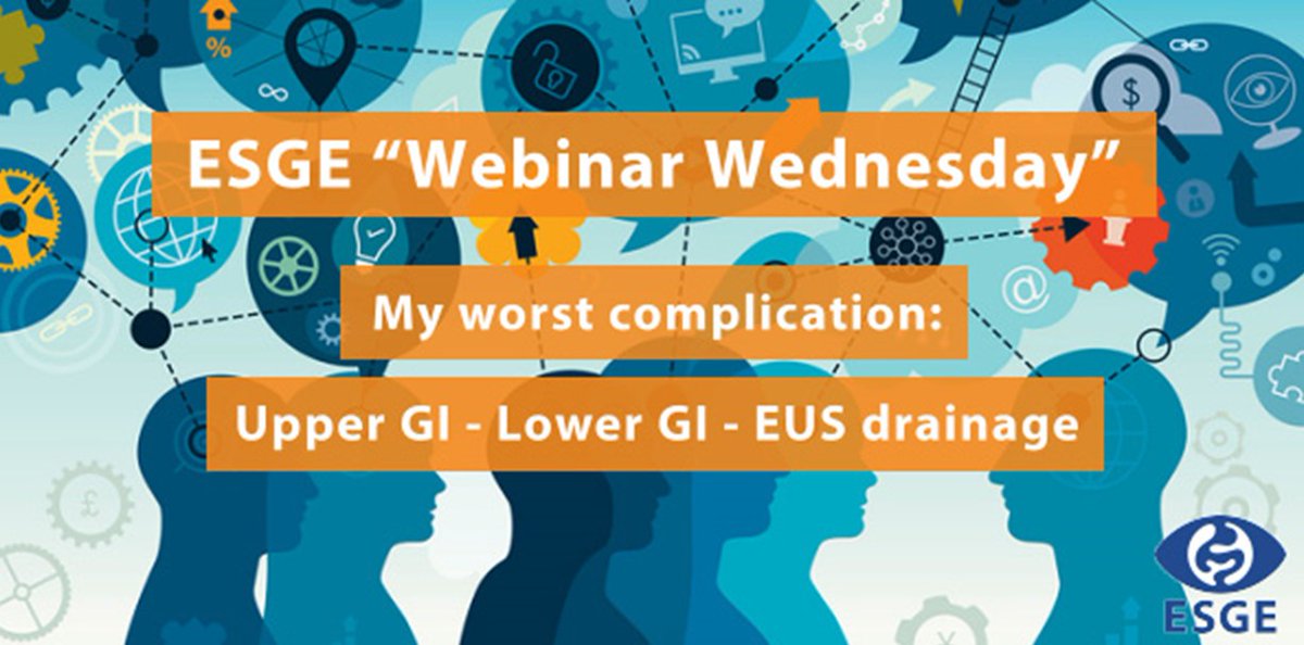 ESGE (@esge_news) on Twitter photo Join this week's Wednesday Webinar for a fascinating opportunity to hear internationally renowned experts (details below) discuss their worst complications in upper GI, lower GI & EUS drainage cases.
⏰ Weds, January 29, 19:00 CET
Register here: us06web.zoom.us/webinar/regist… Join this week's Wednesday Webinar for a fascinating opportunity to hear internationally renowned experts (details below) discuss their worst complications in upper GI, lower GI & EUS drainage cases.
⏰ Weds, January 29, 19:00 CET
Register here: us06web.zoom.us/webinar/regist…