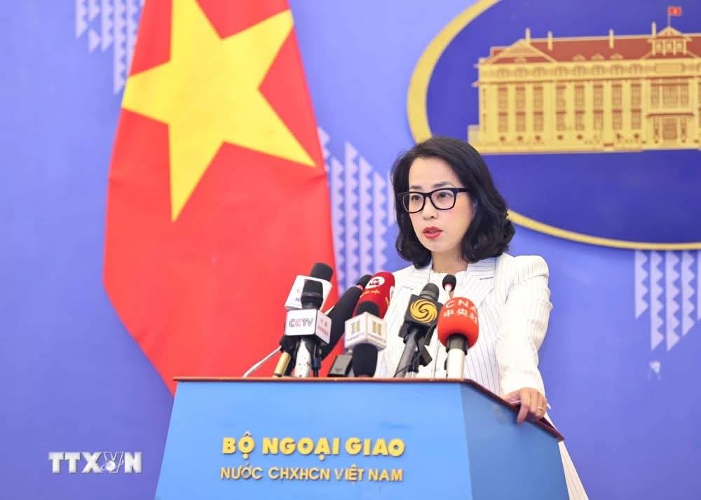 Portavoz del Ministerio de Relaciones Exteriores de #Vietnam, Phạm Thu Hằng: Lamentamos decisión del Gobierno de EEUU, el pasado 20 de enero de 2025, de volver a incluir a #Cuba en la “lista de países supuestamente patrocinadores del terrorismo”. 1/3