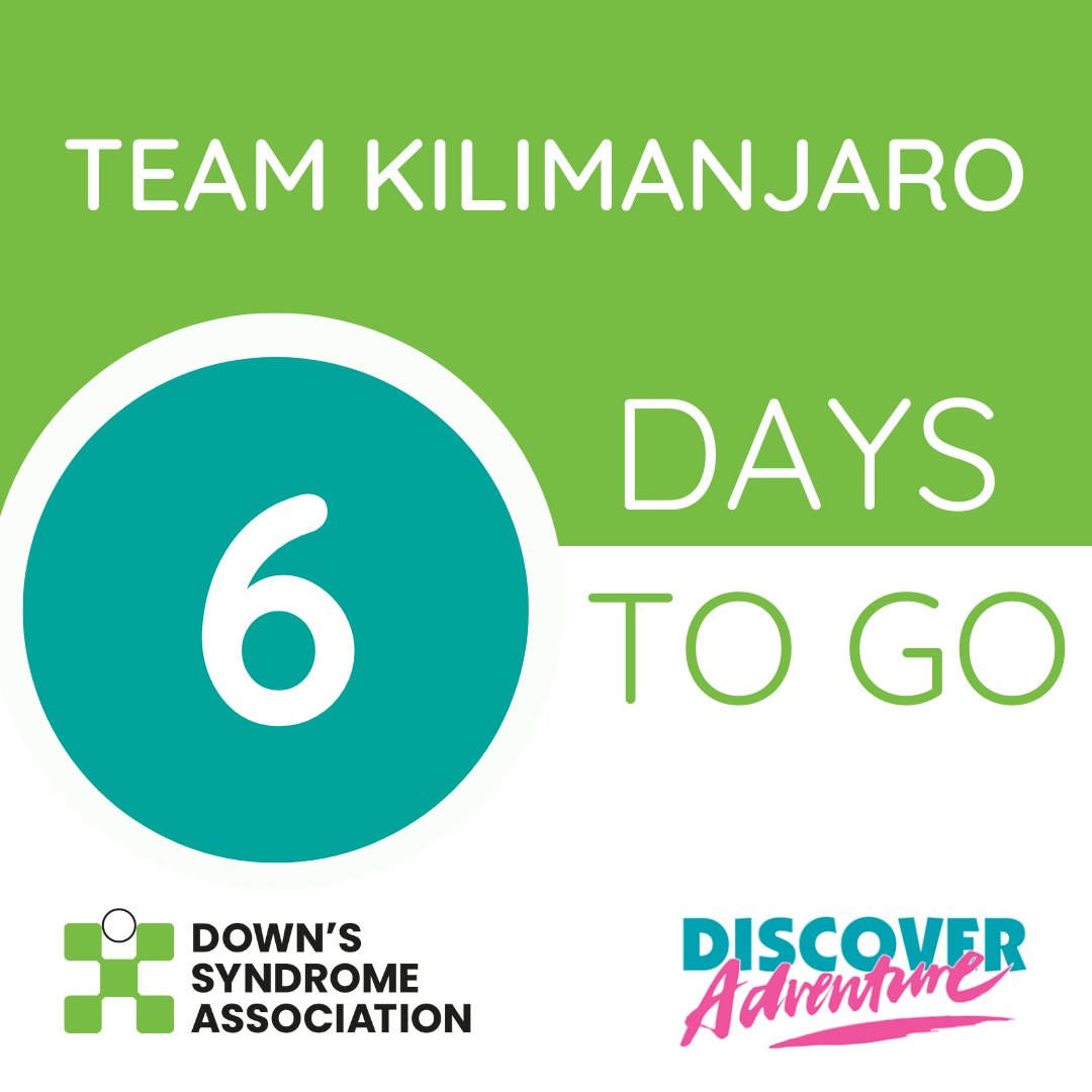 Only six days now till our amazing #TeamKilimanjaro climbers begin their epic trek!
downs-syndrome.org.uk/get-involved/o…
#Team21