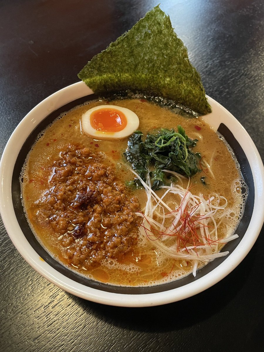ageoramen's tweet photo. 【裏メニュー】

現在期間限定で販売している塩担々麺ですが、無料で赤担々麺に変更可能です‼️

塩担々麺より辛さが増しますので、辛いものが苦手ではない方は是非ご賞味ください🍜

寒い日は身体を温めて免疫ケアしましょう👩‍🔬 https://t.co/JMyC8qzkTt