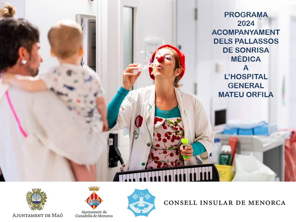 Sonrisa Médica (@sonrisamedica) on Twitter photo El programa d'acompanyament de Sonrisa Médica 2024 a l'Hospital general Mateu Orfila, ha rebut el recolzament de <a href="/ConsellMenorca/">Consell de Menorca</a> , Ajuntament de Maó i Ajuntament de Ciutadella amb l'atorgament d'ajuts a entitats sense ànim lucre. #FeliçosDeNassos #SonrisaMedica #PallassosHospital El programa d'acompanyament de Sonrisa Médica 2024 a l'Hospital general Mateu Orfila, ha rebut el recolzament de <a href="/ConsellMenorca/">Consell de Menorca</a> , Ajuntament de Maó i Ajuntament de Ciutadella amb l'atorgament d'ajuts a entitats sense ànim lucre. #FeliçosDeNassos #SonrisaMedica #PallassosHospital