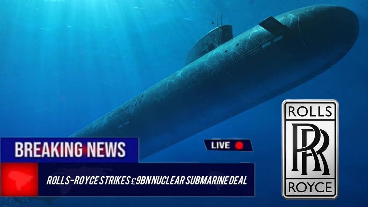 RadioactiveFrnd's tweet photo. Rolls-Royce secures a landmark £9bn contract for nuclear submarine reactors with the UK MoD.
#RollsRoyce #UKDefence #SubmarineTech https://t.co/HYRiKzhenM