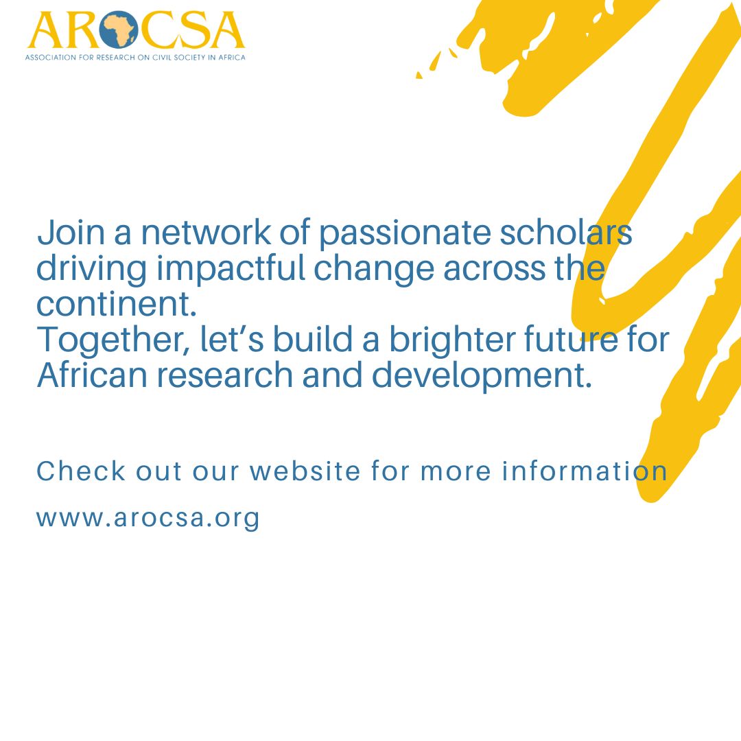 Here's a glimpse into one of our programs at AROCSA! 
The Emerging African Scholars Program empowers PhD students across the continent with research support, professional guidance and mentorship to excel in nonprofit management, civil society and more.