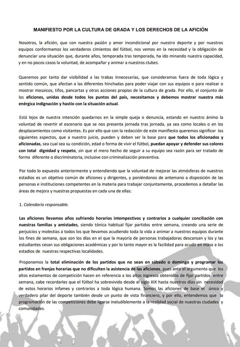 APARO_ROCF's tweet image. AHORA O NUNCA!
Todas las aficiones reclamamos #DerechosParaLaAfición y no pararemos hasta conseguirlos.

#FútbolParaTodos