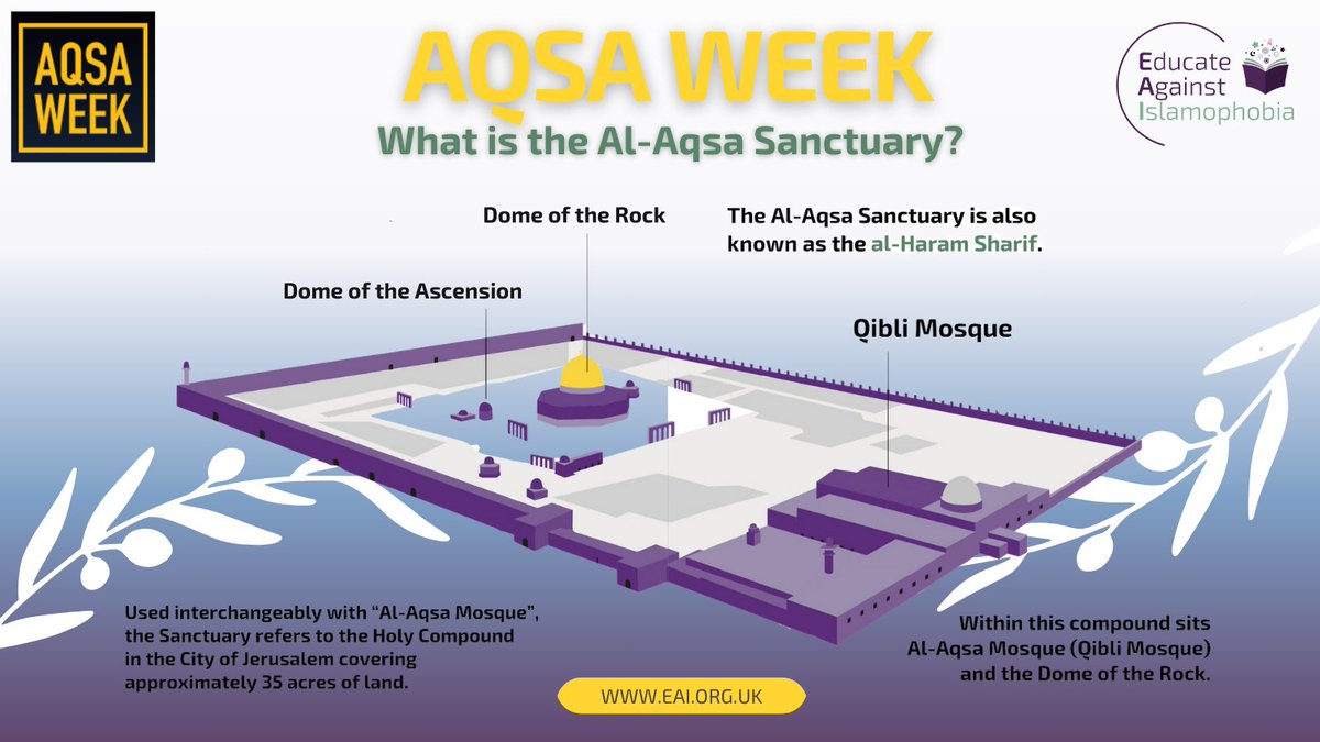 eai_uk's tweet photo. Al-Aqsa Sanctuary is more than a place—it's a symbol of faith, history, and resilience. This #AqsaWeek, take a moment to learn and share its rich significance in Islamic history.
#LoveAqsa #IslamicHistory #EducationMatters https://t.co/UXWtOyWtA2