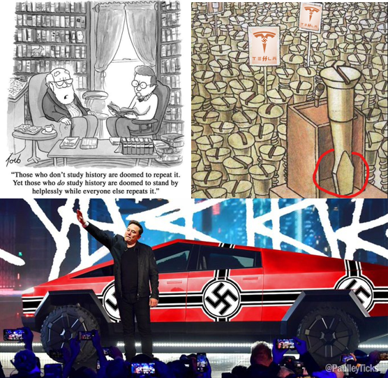 docrussjackson's tweet image. Learn history, boycott #TeSSla #swasticars, save democracy.