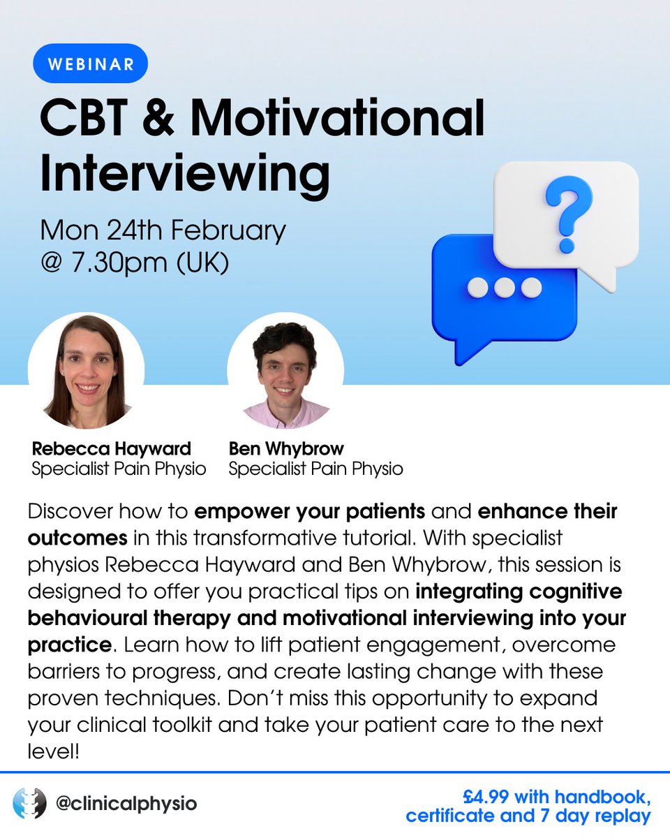 Clinical Physio tweet media