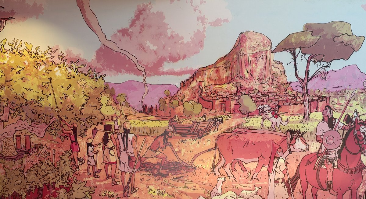 tudmur's tweet photo. 🎨 Poquico se habla de las fantásticas ilustraciones de Alejandro Galindo* que atesora el Centro de Visitantes de Monteagudo. No solo el periodo andalusí, sino también el calcolítico, argárico, ibérico y romano que también han dejado su huella en la histórica y bonica Monteagudo. https://t.co/Qlf0EuQD71